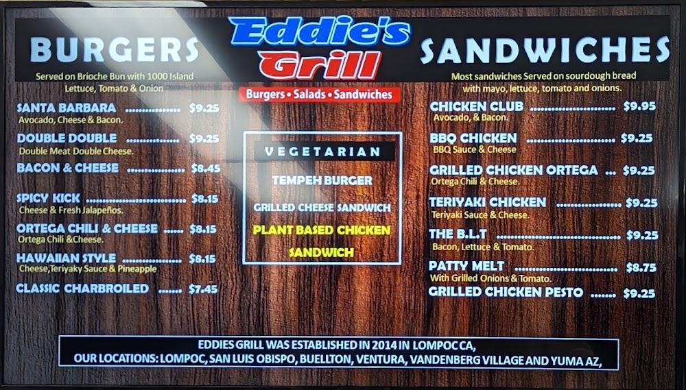 Eddie's Grill Village Menu image 1